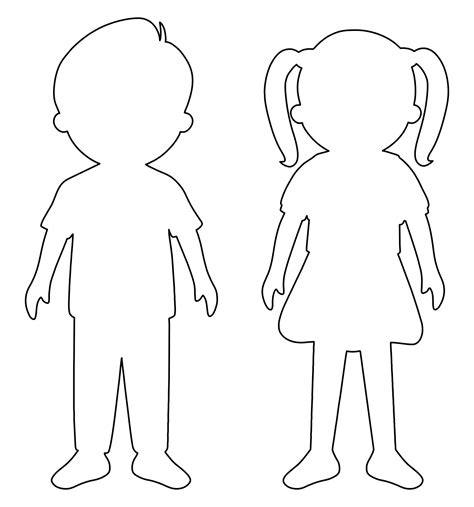 Person Cut Out Printable